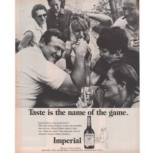 Hiram Walker Imperial Whiskey Advertisement Vintage 1968 Alcohol Liquor Game
